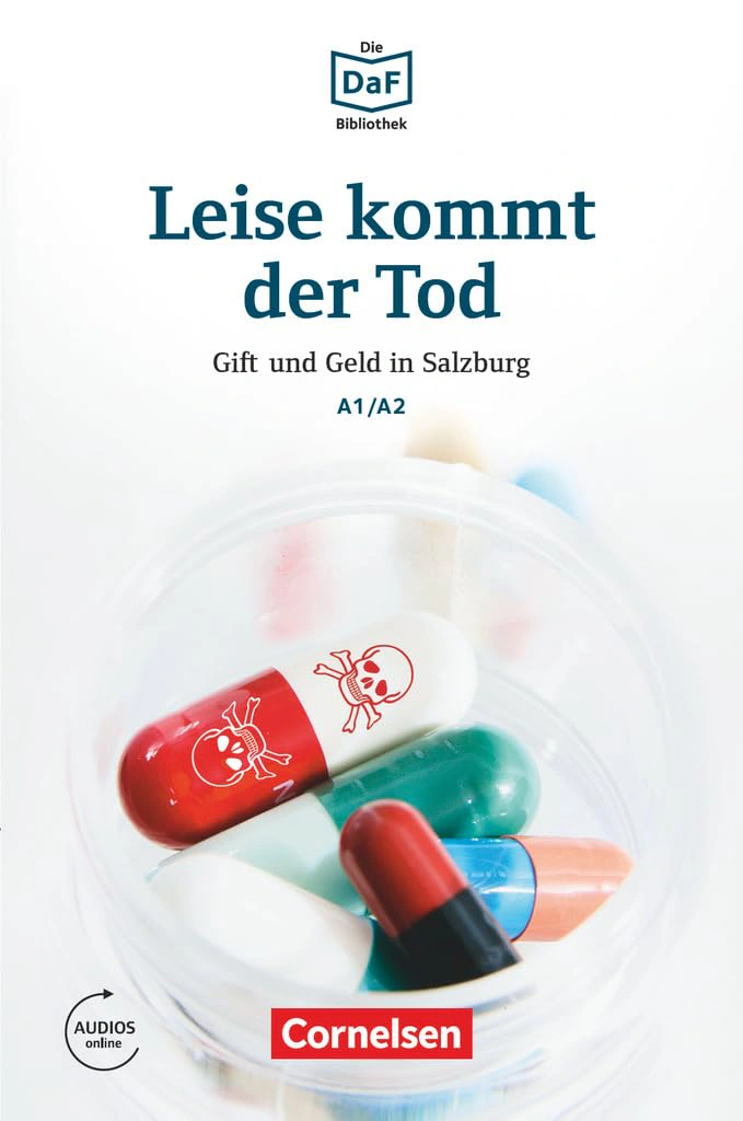 DaF-Krimis: A1/A2 Leise kommt der Tod mit MP3-Audios als Download