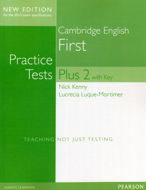 Practice Tests Plus Cambridge B2. Students' Book + Online Resources + key