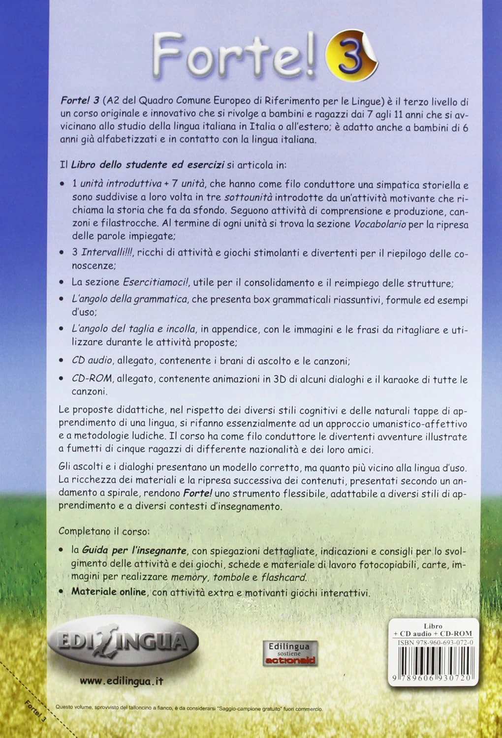 Forte! 3. Libro dello studente ed esercizi (A2) + CD audio