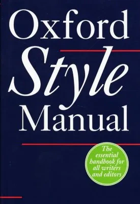 Oxford Style Manual