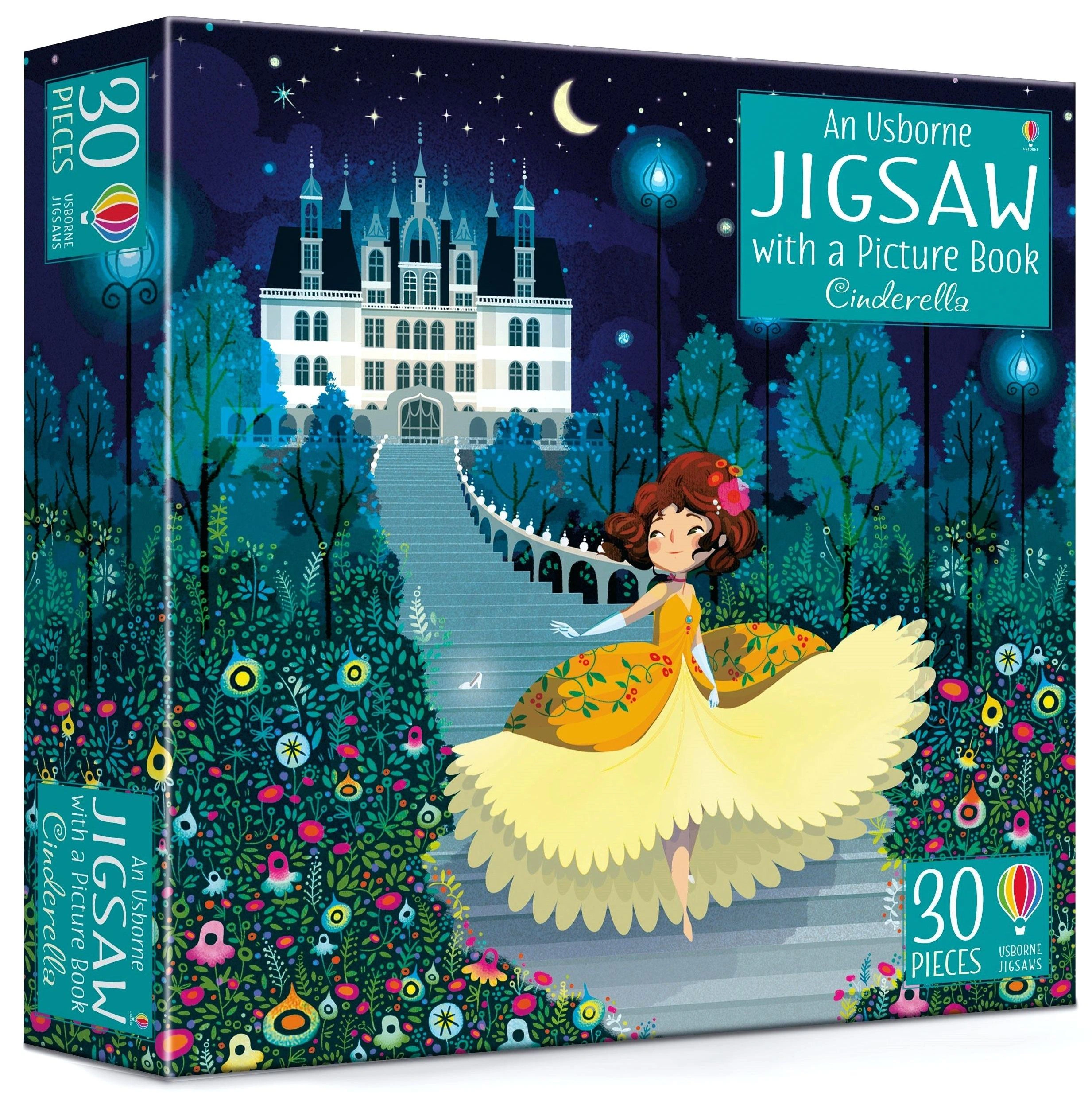 An Usborne Jigsaw with a Picture Book. Cinderella