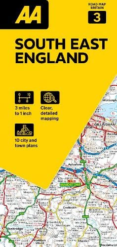AA Road Map South East England 3. Folded Map